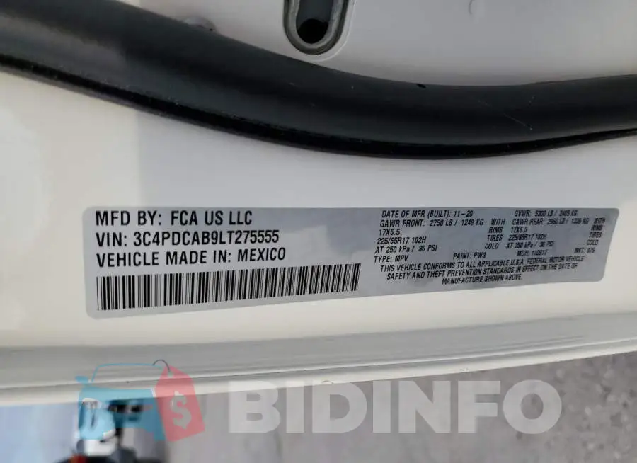 3C4PDCAB9LT275555 Photo# 10