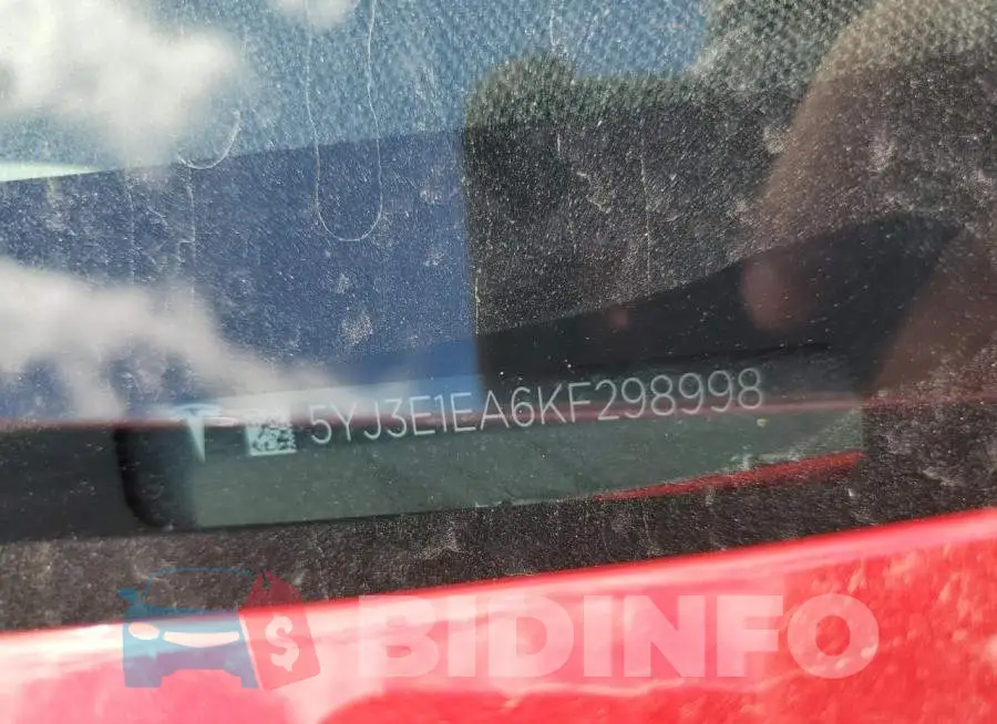 5YJ3E1EA6KF298998 Photo# 10