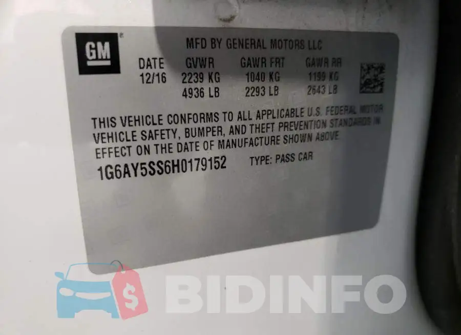 1G6AY5SS6H0179152 Photo# 10