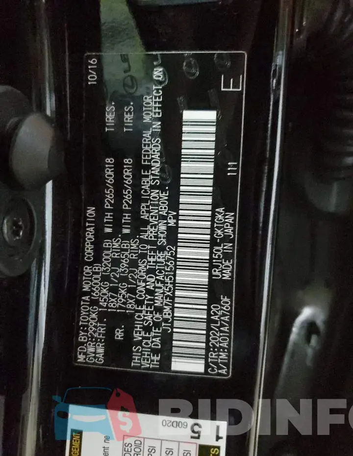 JTJBM7FX5H5156752 Photo# 10