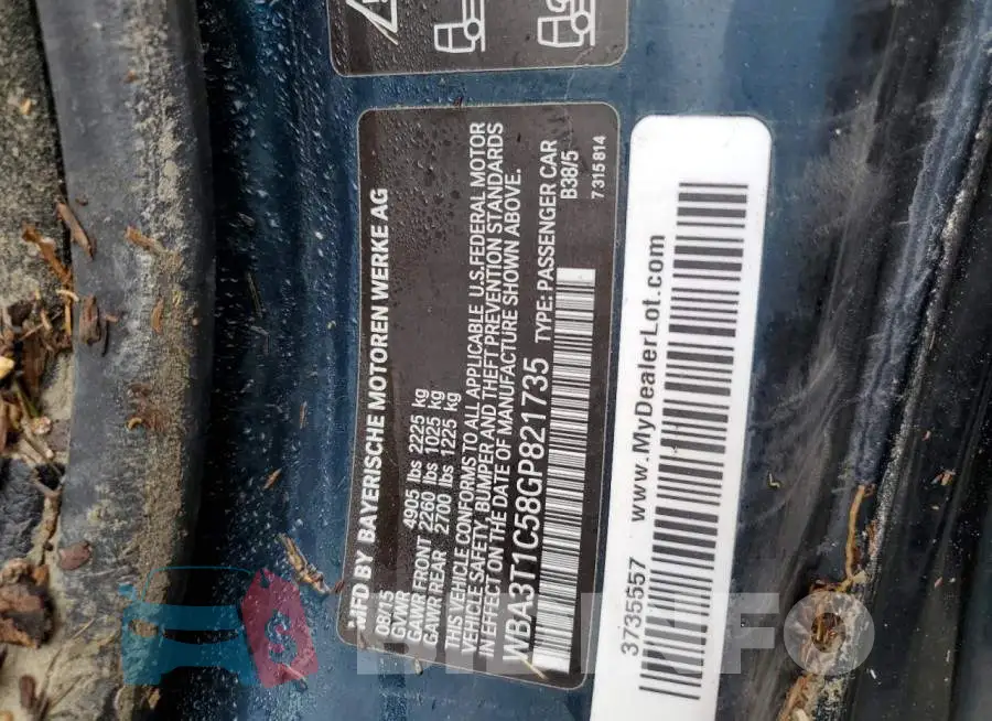 WBA3T1C58GP821735 Photo# 10