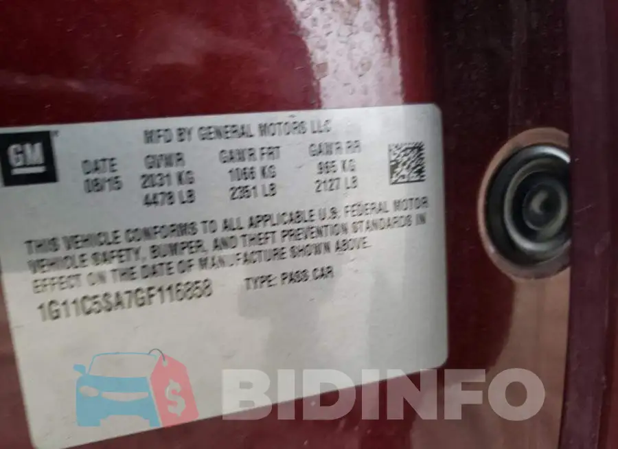 1G11C5SA7GF116858 Photo# 10