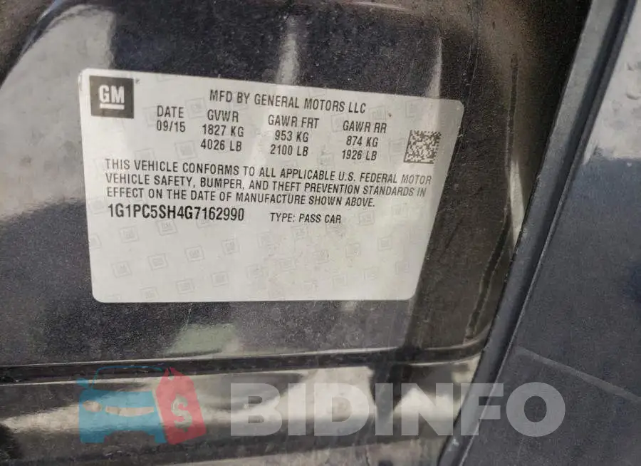 1G1PC5SH4G7162990 Photo# 10