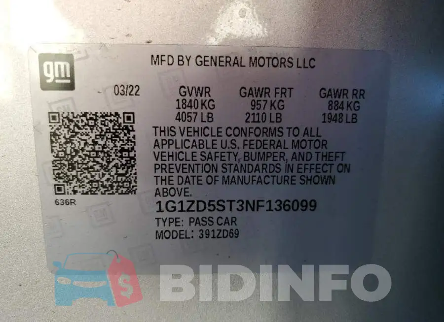 1G1ZD5ST3NF136099 Photo# 10