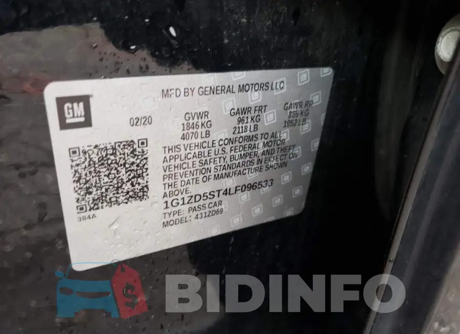 1G1ZD5ST4LF096533 Photo# 12