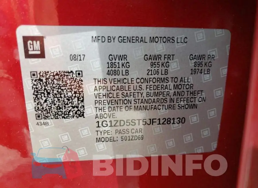 1G1ZD5ST5JF128130 Photo# 10