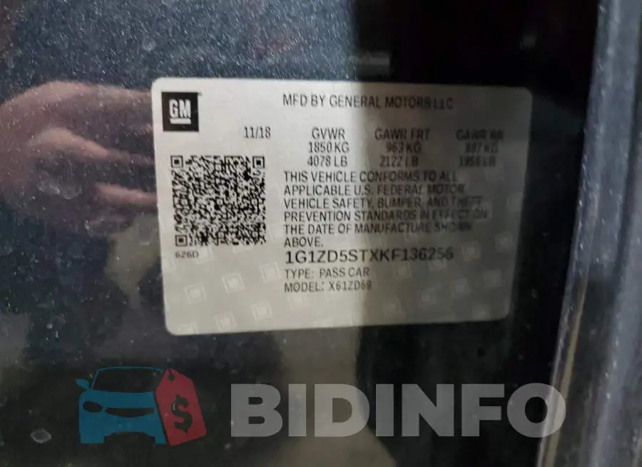 1G1ZD5STXKF136256 Photo# 10