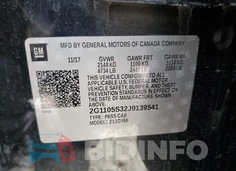 2G1105S32J9139541 Photo# 10