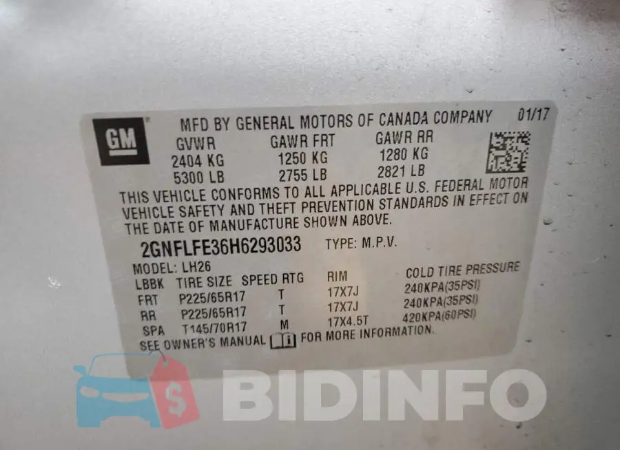 2GNFLFE36H6293033 Photo# 10