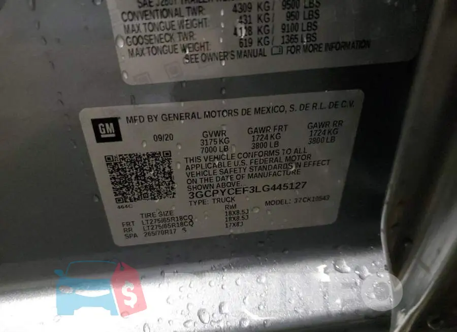 3GCPYCEF3LG445127 Photo# 10