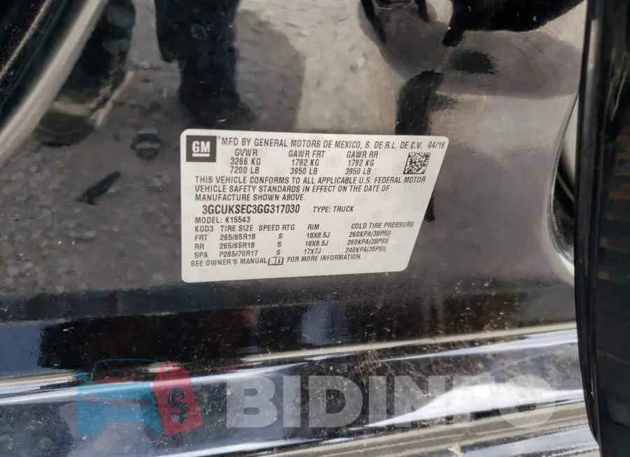 3GCUKSEC3GG317030 Photo# 10