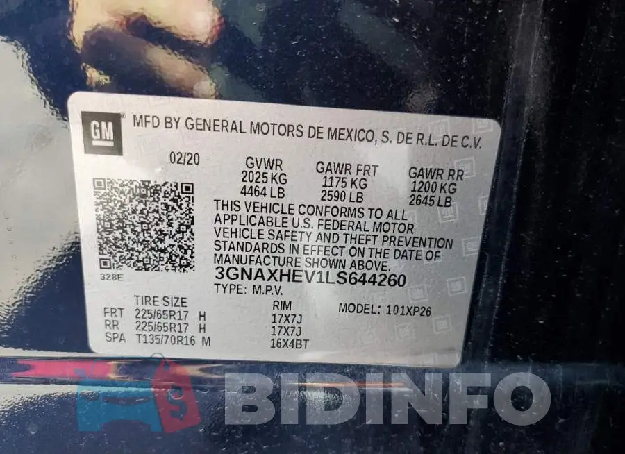 3GNAXHEV1LS644260 Photo# 10