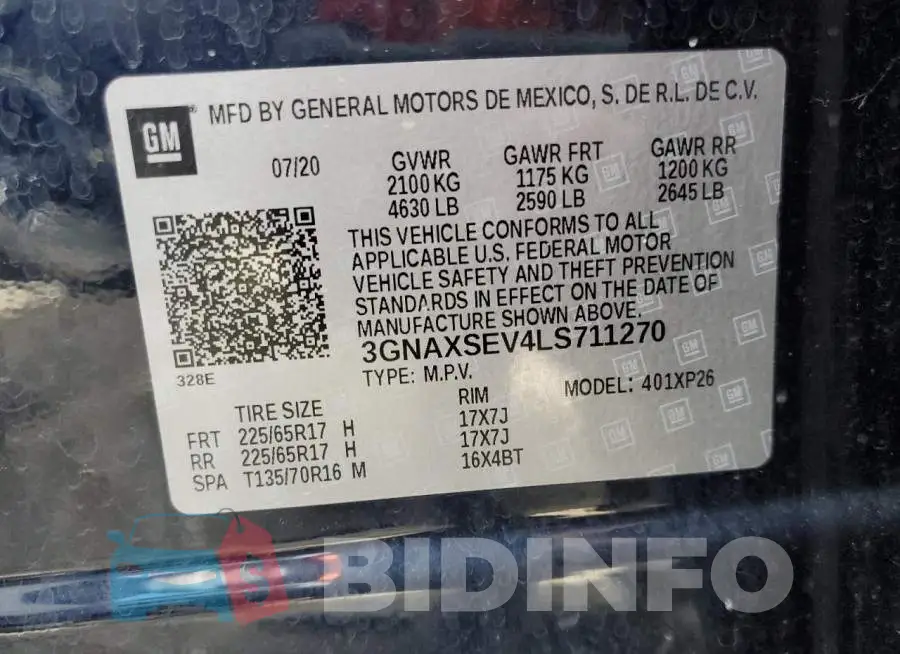3GNAXSEV4LS711270 Photo# 10