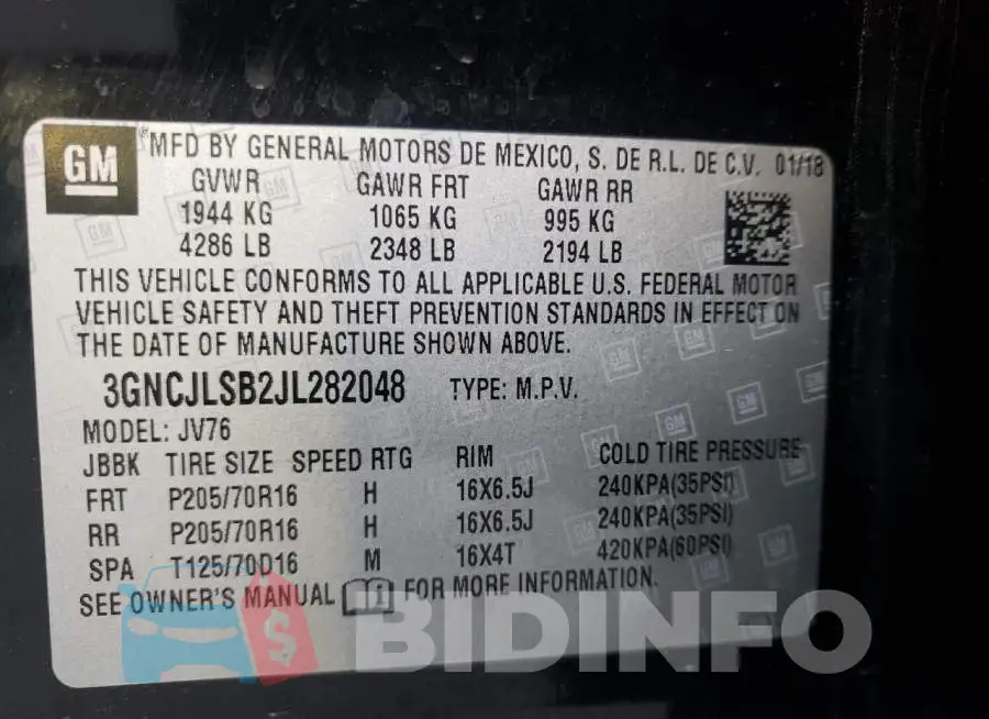 3GNCJLSB2JL282048 Photo# 10