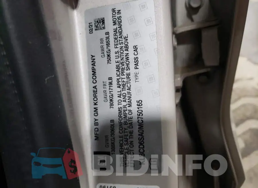 KL8CD6SA0MC750165 Photo# 10