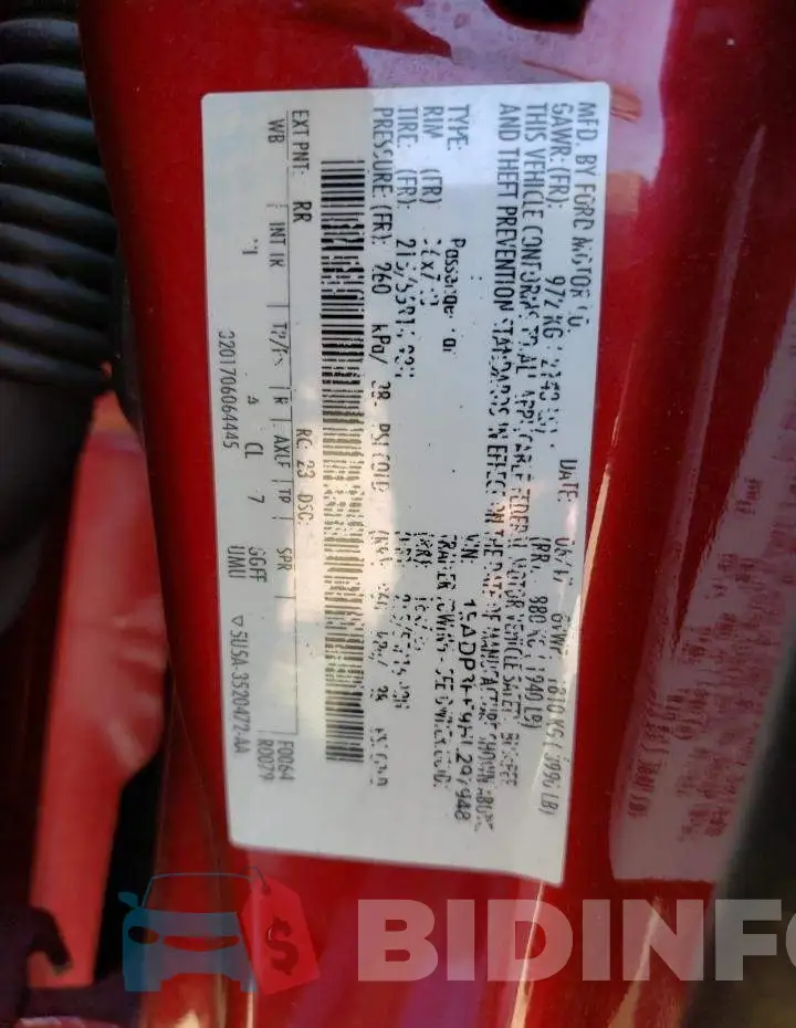 1FADP3FE9HL297948 Photo# 10