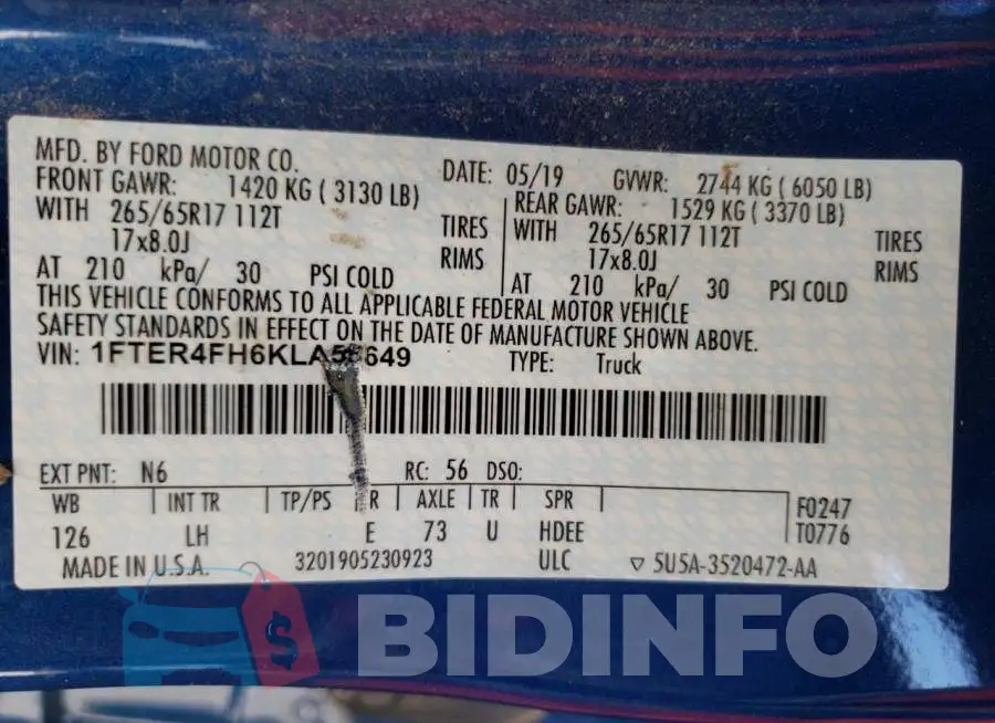 1FTER4FH6KLA55649 Photo# 10
