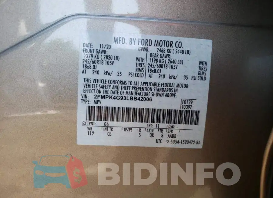 2FMPK4G93LBB42006 Photo# 10