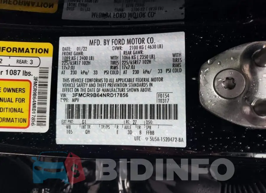 3FMCR9B64NRD17856 Photo# 10