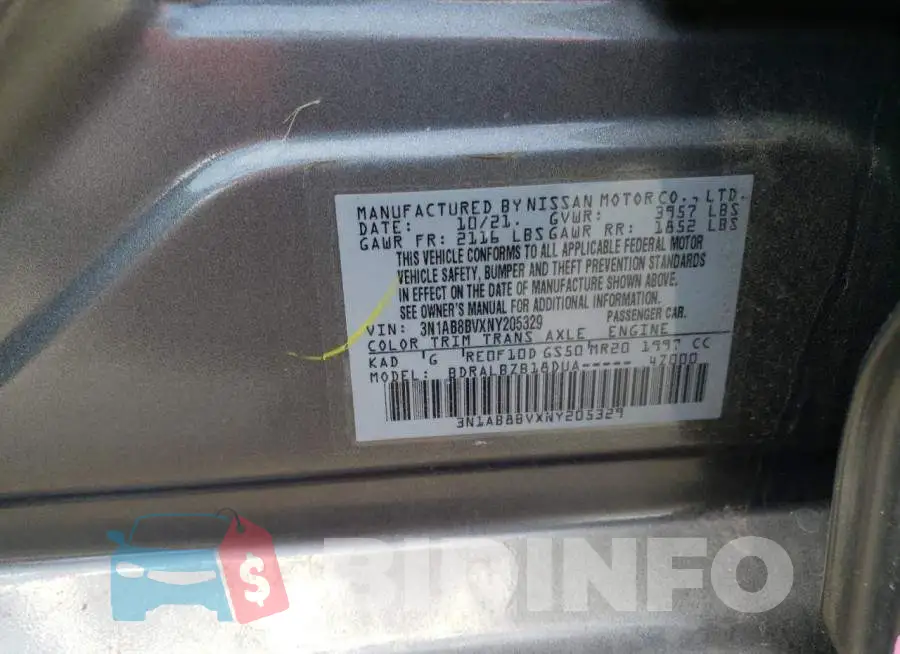 3N1AB8BVXNY205329 Photo# 10