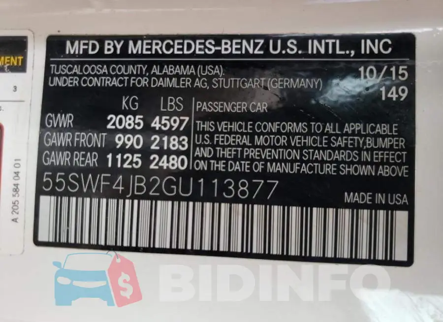 55SWF4JB2GU113877 Photo# 10