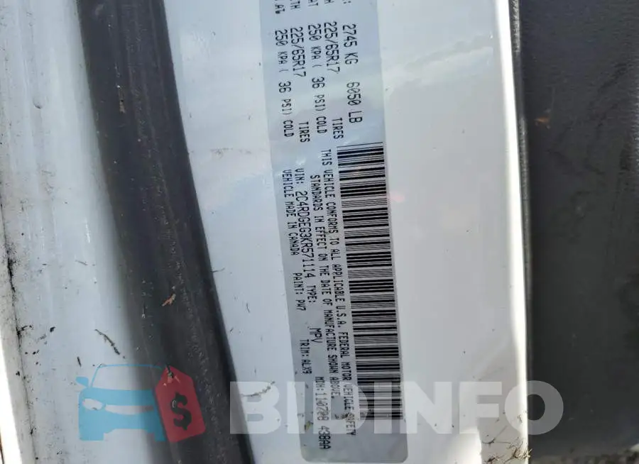 2C4RDGEG3KR571114 Photo# 10
