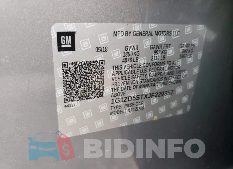 1G1ZD5STXJF229857 Photo# 10