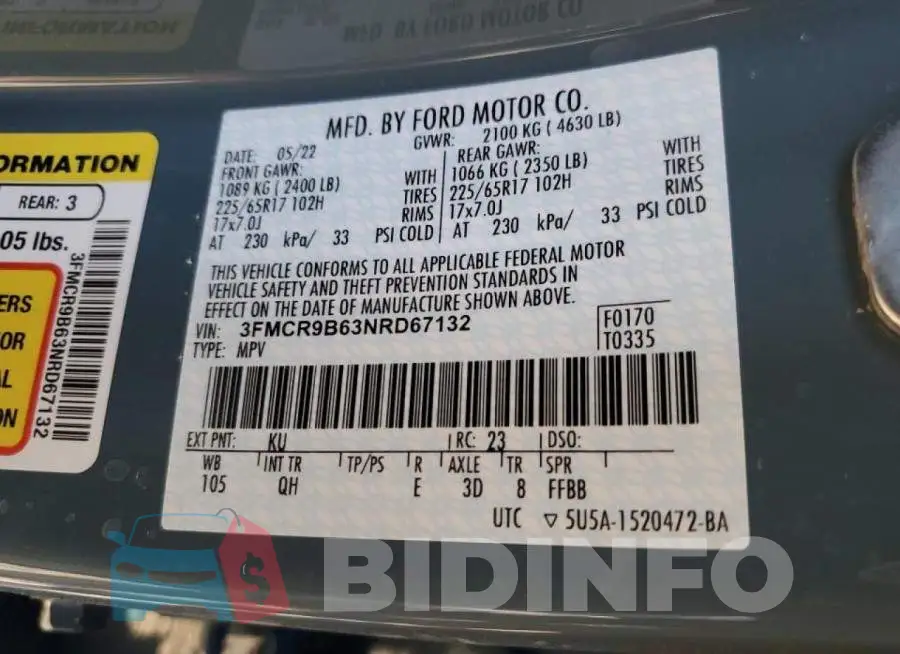 3FMCR9B63NRD67132 Photo# 10