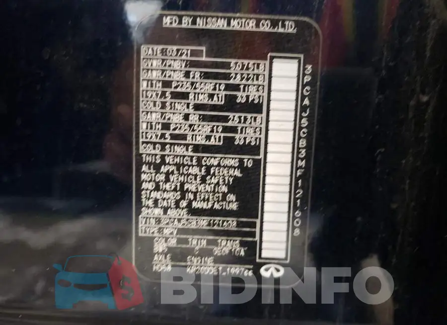 3PCAJ5CB3MF121608 Photo# 10