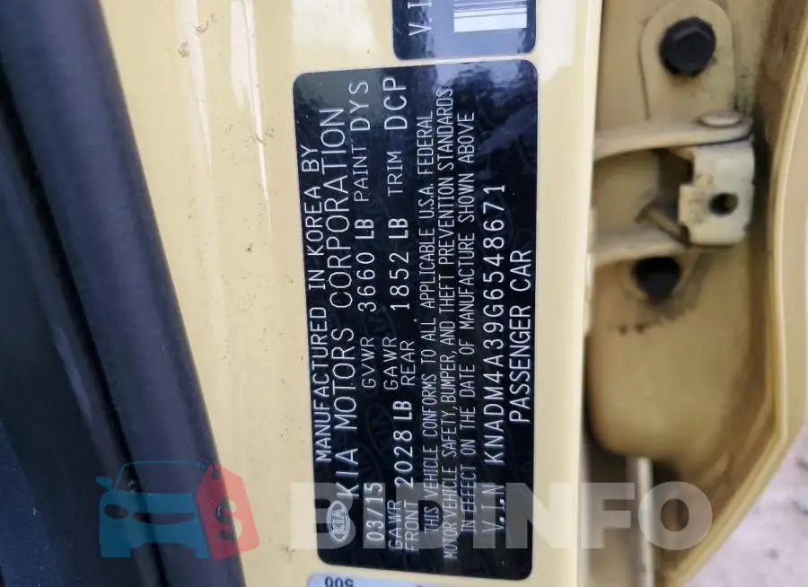 KNADM4A39G6548671 Photo# 10
