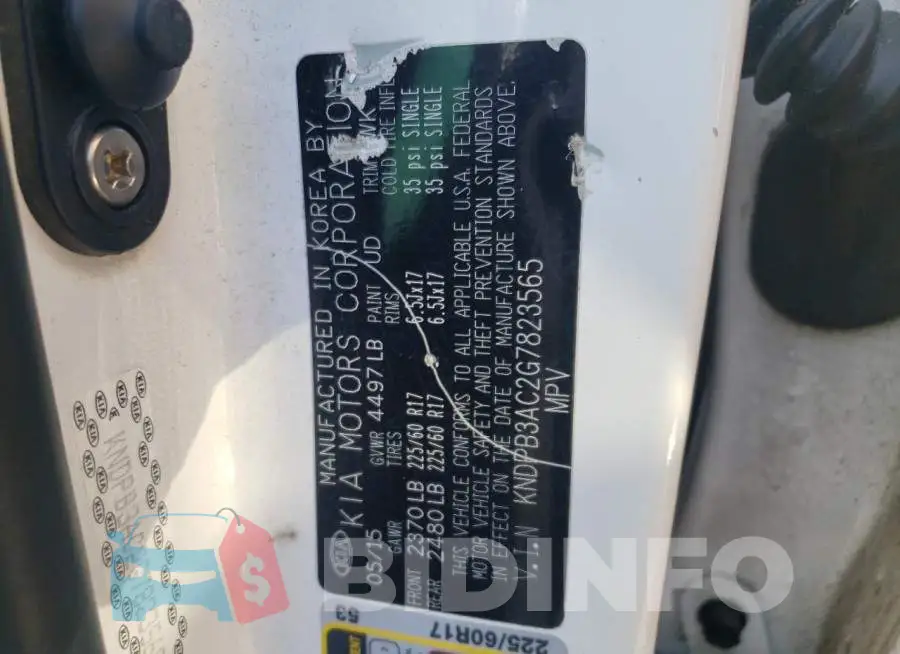 KNDPB3AC2G7823565 Photo# 10