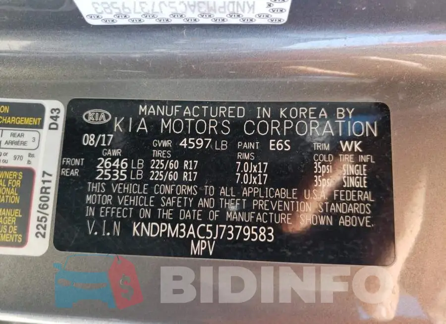 KNDPM3AC5J7379583 Photo# 10
