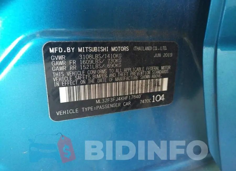ML32F3FJ4KHF17840 Photo# 10