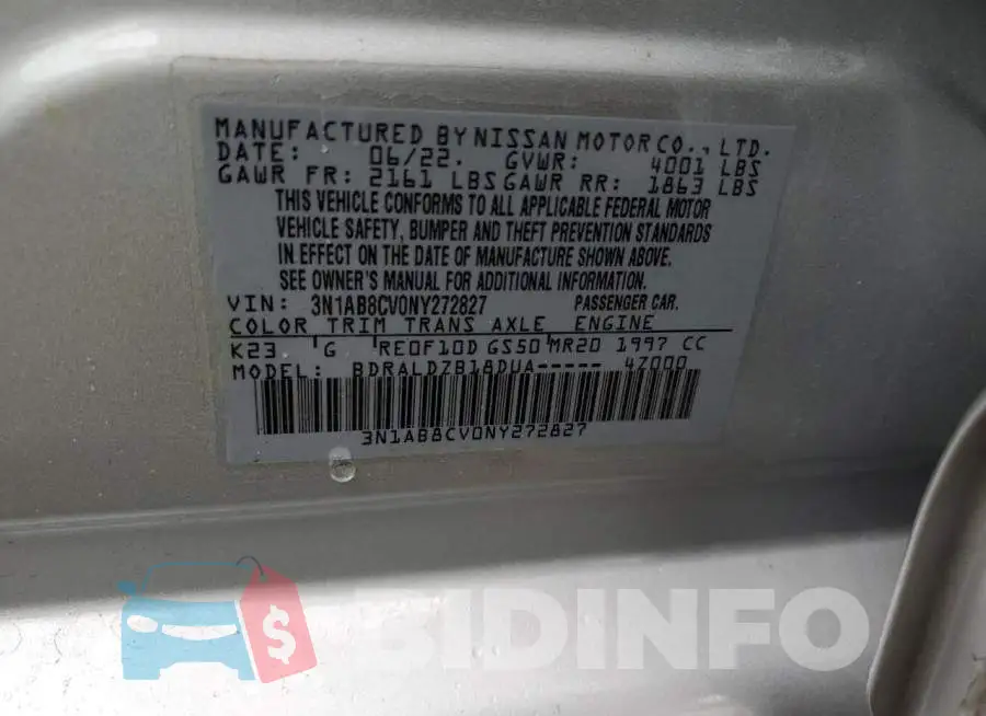 3N1AB8CV0NY272827 Photo# 10