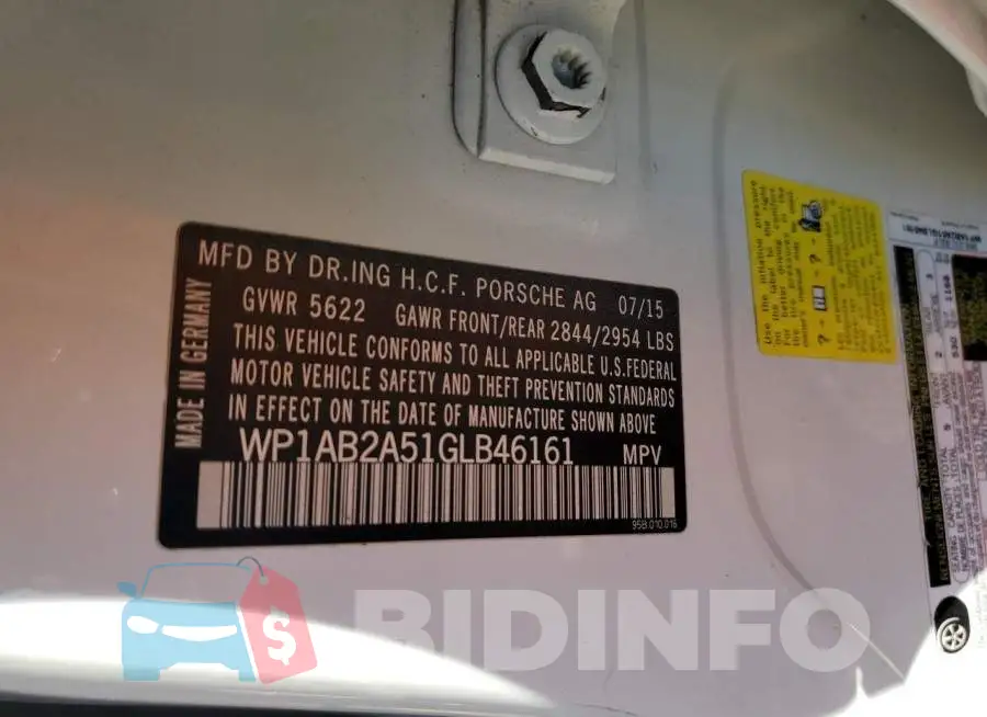 WP1AB2A51GLB46161 Photo# 10