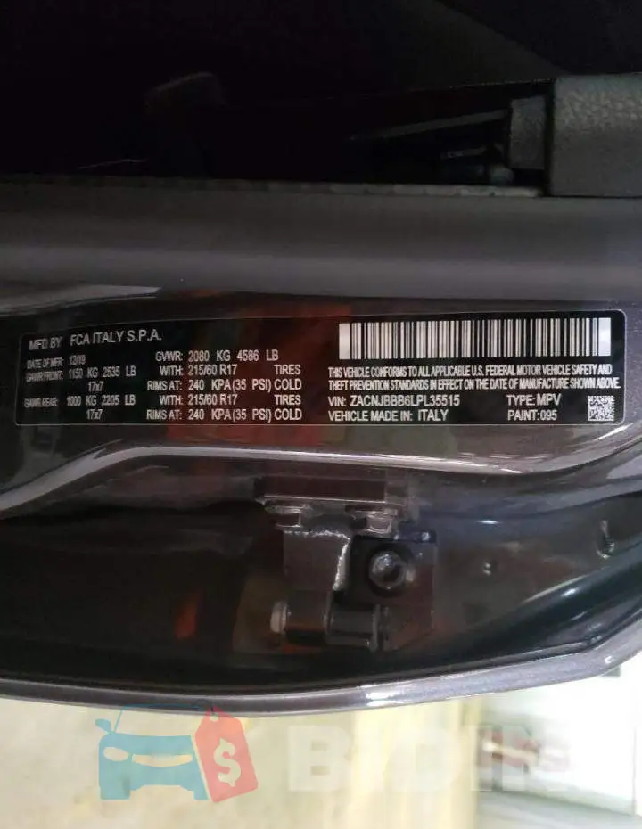 ZACNJBBB6LPL35515 Photo# 10