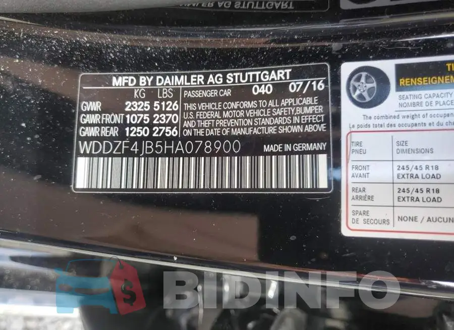 WDDZF4JB5HA078900 Photo# 10