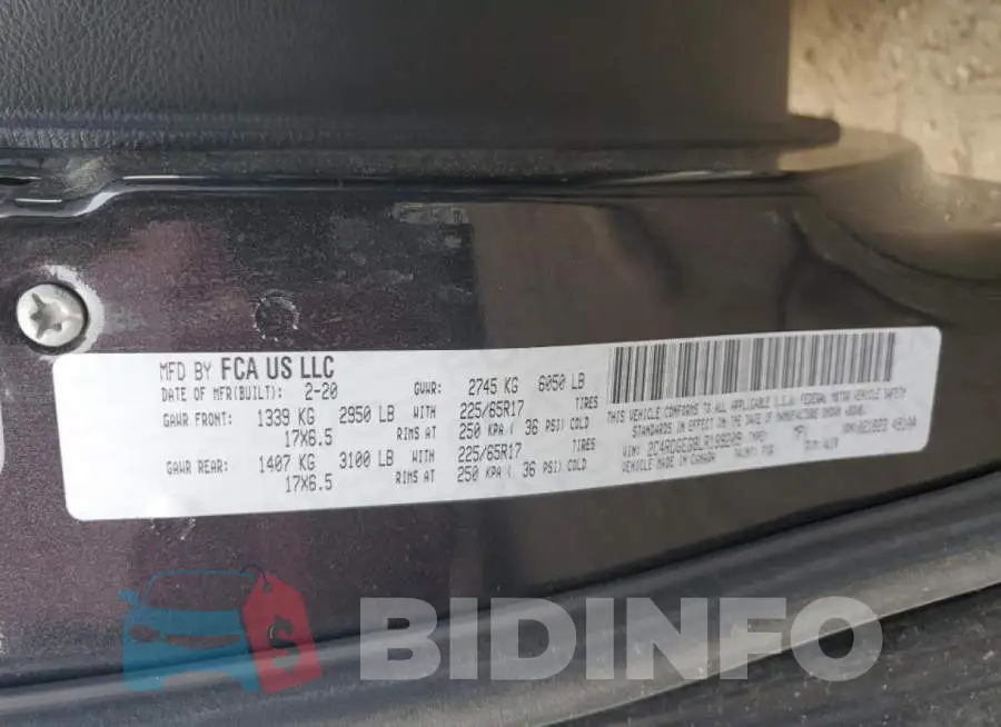2C4RDGEG8LR189209 Photo# 10