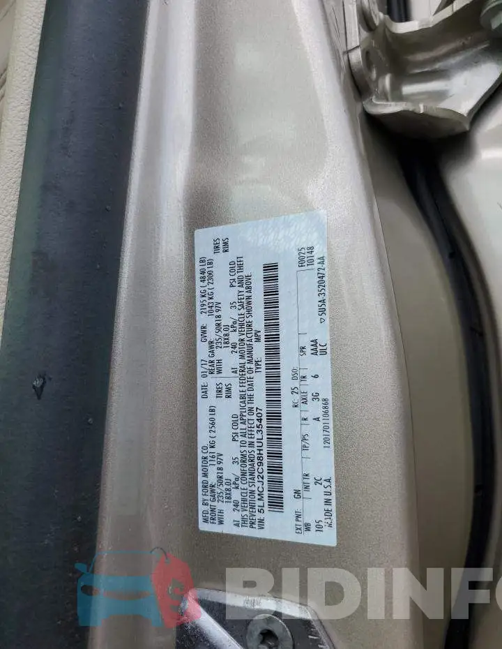 5LMCJ2C98HUL35407 Photo# 10