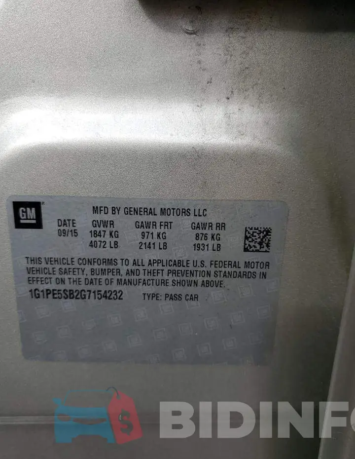 1G1PE5SB2G7154232 Photo# 10
