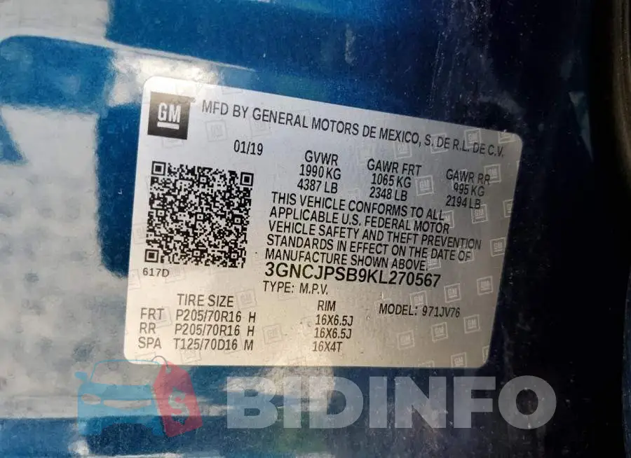 3GNCJPSB9KL270567 Photo# 10