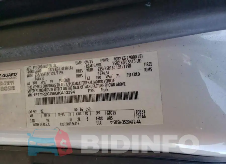 1FTYR2CG6GKA13394 Photo# 10