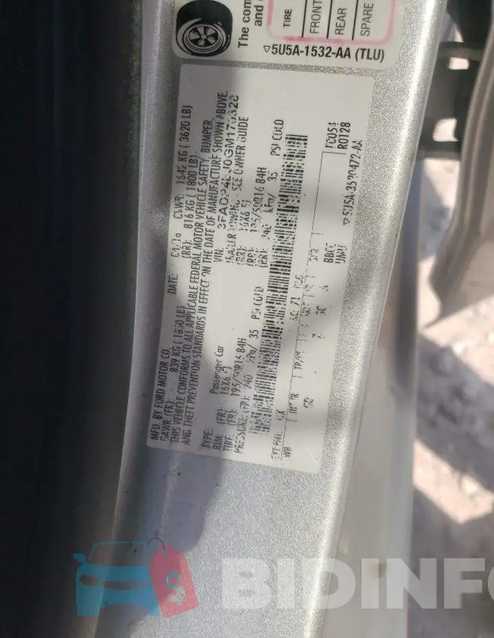 3FADP4EJ0GM170328 Photo# 10