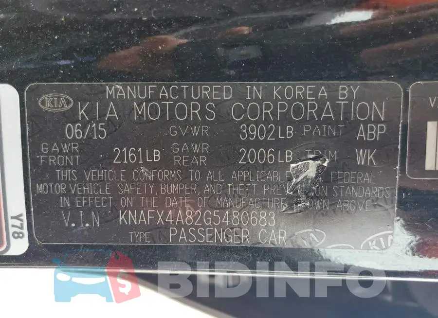 KNAFX4A82G5480683 Photo# 10