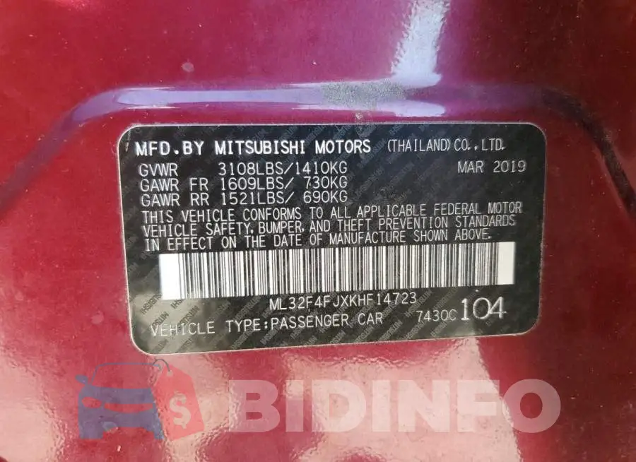 ML32F4FJXKHF14723 Photo# 10
