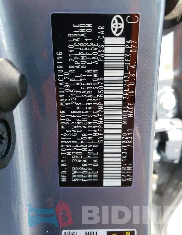 5YFEPMAE2MP165076 Photo# 10