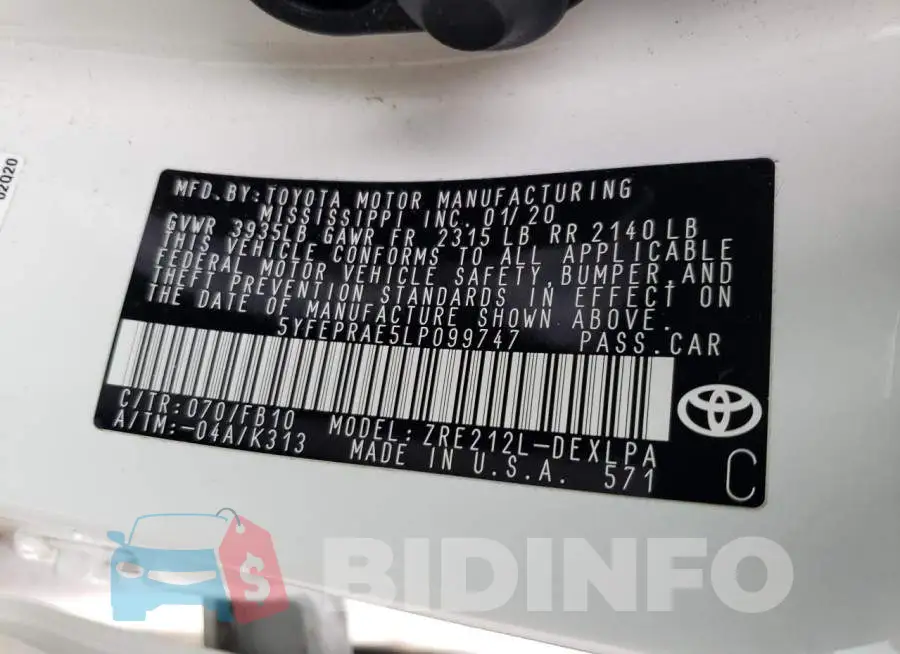 5YFEPRAE5LP099747 Photo# 10