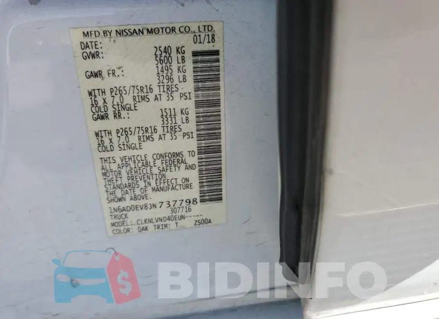 1N6AD0EV8JN737798 Photo# 10