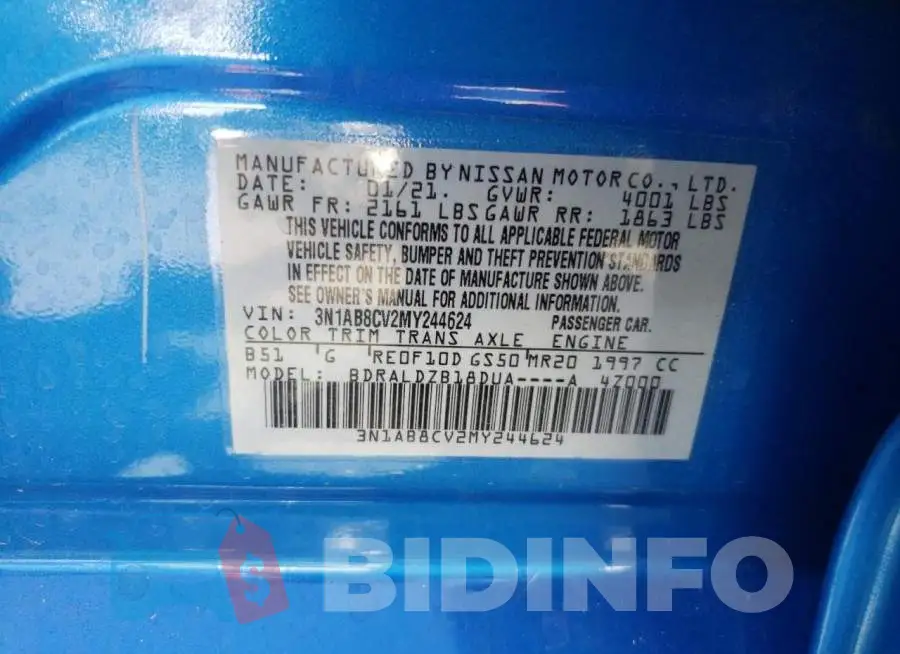 3N1AB8CV2MY244624 Photo# 10