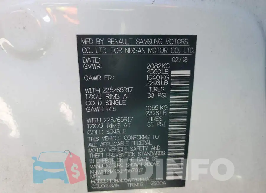 KNMAT2MT5JP567017 Photo# 10